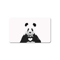 Panda Love Heart Magnet (name Card) by Ket1n9