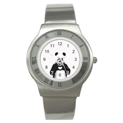 Panda Love Heart Stainless Steel Watch by Ket1n9