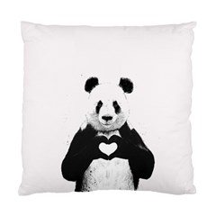 Panda Love Heart Standard Cushion Case (one Side) by Ket1n9