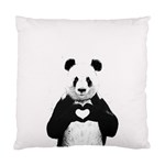 Panda Love Heart Standard Cushion Case (One Side) Front