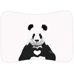 Panda Love Heart Velour Seat Head Rest Cushion by Ket1n9