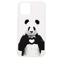 Panda Love Heart Iphone 12 Pro Max Tpu Uv Print Case by Ket1n9