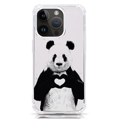 Panda Love Heart Iphone 14 Pro Tpu Uv Print Case by Ket1n9