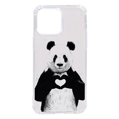 Panda Love Heart Iphone 14 Pro Max Tpu Uv Print Case by Ket1n9