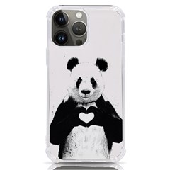 Panda Love Heart Iphone 13 Pro Max Tpu Uv Print Case by Ket1n9