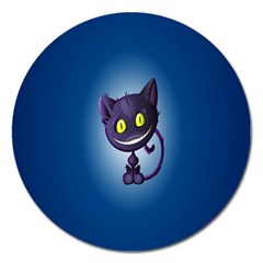 Cats Funny Magnet 5  (round) by Ket1n9