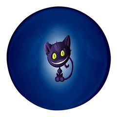 Cats Funny Round Glass Fridge Magnet (4 Pack) by Ket1n9