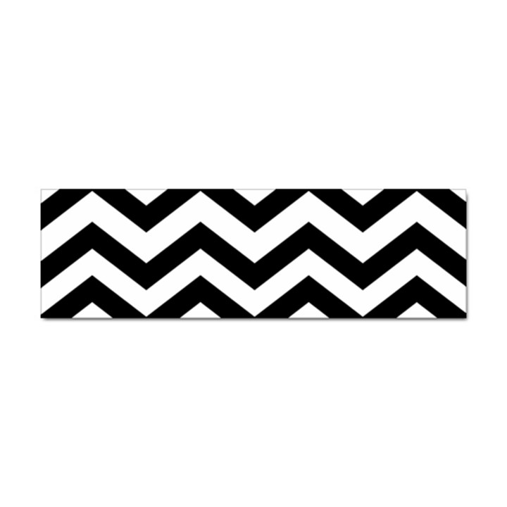 Black And White Chevron Sticker Bumper (100 pack)