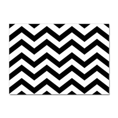 Black And White Chevron Sticker A4 (100 Pack) by Ket1n9