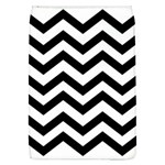 Black And White Chevron Removable Flap Cover (L) Front