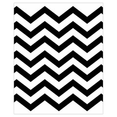 Black And White Chevron Drawstring Bag (small) by Ket1n9