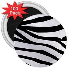 White Tiger Skin 3  Magnets (100 Pack) by Ket1n9