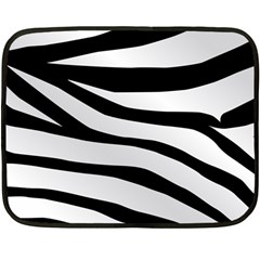 White Tiger Skin Fleece Blanket (mini)