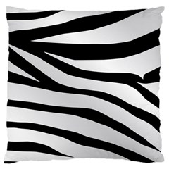 White Tiger Skin Large Cushion Case (one Side) by Ket1n9