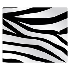 White Tiger Skin Two Sides Premium Plush Fleece Blanket (small) by Ket1n9