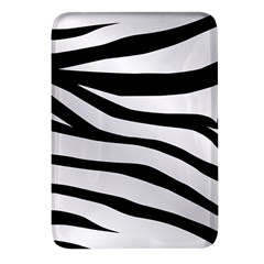 White Tiger Skin Rectangular Glass Fridge Magnet (4 Pack) by Ket1n9