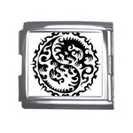 Ying Yang Tattoo Mega Link Italian Charm (18mm) Front