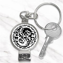 Ying Yang Tattoo Nail Clippers Key Chain by Ket1n9