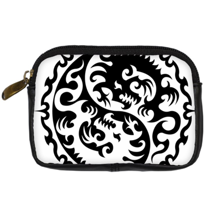 Ying Yang Tattoo Digital Camera Leather Case