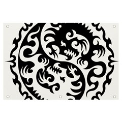 Ying Yang Tattoo Banner And Sign 6  X 4  by Ket1n9