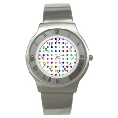 Circle Pattern(1) Stainless Steel Watch by Ket1n9