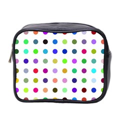 Circle Pattern(1) Mini Toiletries Bag (two Sides) by Ket1n9