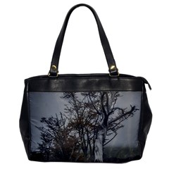 Nature s Resilience: Tierra Del Fuego Forest, Argentina Oversize Office Handbag by dflcprintsclothing