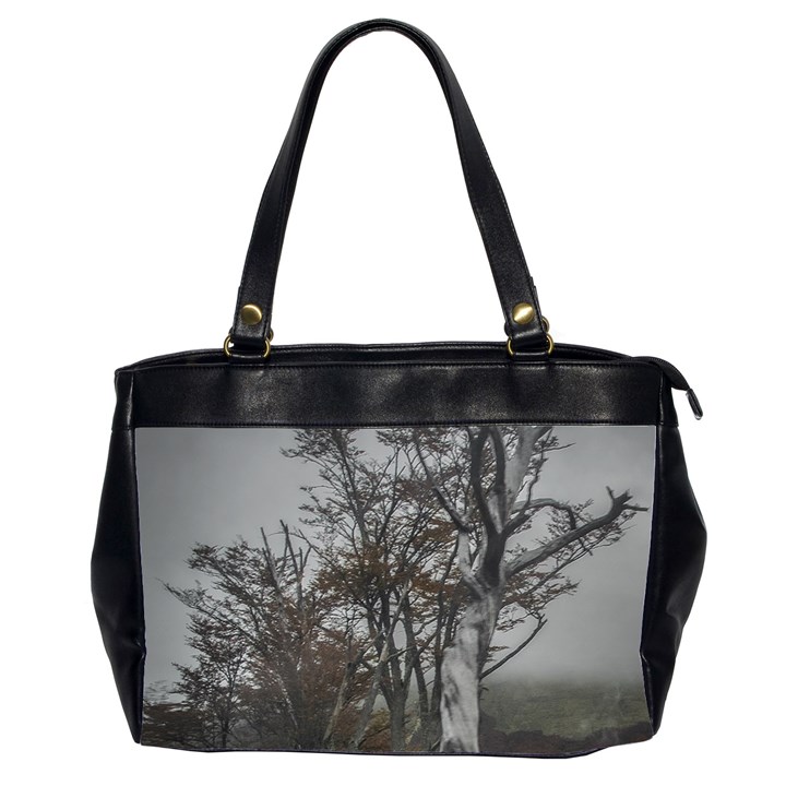 Nature s Resilience: Tierra del Fuego Forest, Argentina Oversize Office Handbag (2 Sides)