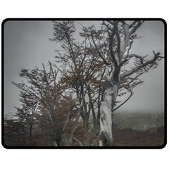 Nature s Resilience: Tierra Del Fuego Forest, Argentina Fleece Blanket (medium) by dflcprintsclothing