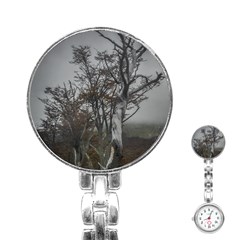 Nature s Resilience: Tierra Del Fuego Forest, Argentina Stainless Steel Nurses Watch by dflcprintsclothing