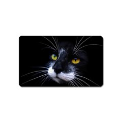 Face Black Cat Magnet (name Card) by Ket1n9