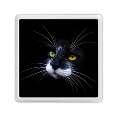 Face Black Cat Memory Card Reader (square) by Ket1n9