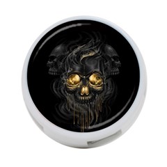 Art Fiction Black Skeletons Skull Smoke 4-port Usb Hub (one Side) by Ket1n9