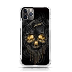 Art Fiction Black Skeletons Skull Smoke Iphone 11 Pro 5 8 Inch Tpu Uv Print Case by Ket1n9