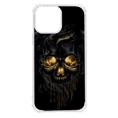 Art Fiction Black Skeletons Skull Smoke Iphone 13 Pro Max Tpu Uv Print Case by Ket1n9