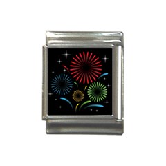 Fireworks With Star Vector Italian Charm (13mm) by Ket1n9