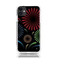 Fireworks With Star Vector Iphone 11 Tpu Uv Print Case by Ket1n9