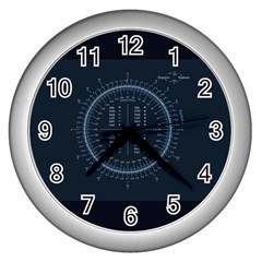 Minimalistic Knowledge Mathematics Trigonometry Wall Clock (silver) by Ket1n9