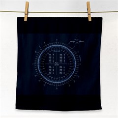 Minimalistic Knowledge Mathematics Trigonometry Face Towel by Ket1n9