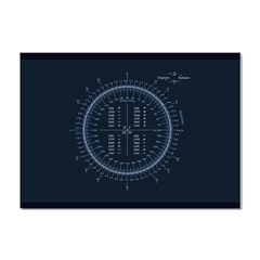 Minimalistic Knowledge Mathematics Trigonometry Crystal Sticker (a4) by Ket1n9