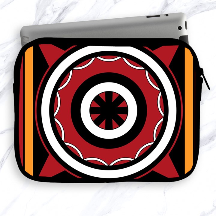 Toraja Pattern Pa barre Allo Apple iPad 2/3/4 Zipper Cases