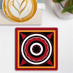 Toraja Pattern Pa barre Allo Uv Print Square Tile Coaster  by Ket1n9