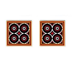 Toraja Pattern Ne limbongan Cufflinks (square) by Ket1n9