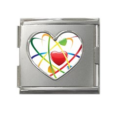 Love Mega Link Heart Italian Charm (18mm) by Ket1n9