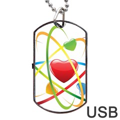 Love Dog Tag Usb Flash (one Side) by Ket1n9