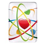 Love Rectangular Glass Fridge Magnet (4 pack) Front