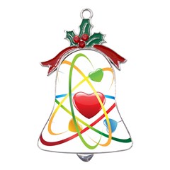 Love Metal Holly Leaf Bell Ornament by Ket1n9