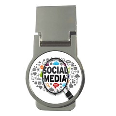 Social Media Computer Internet Typography Text Poster Money Clips (round)  by Ket1n9