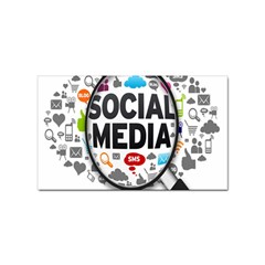 Social Media Computer Internet Typography Text Poster Sticker (rectangular) by Ket1n9