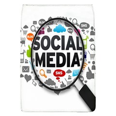 Social Media Computer Internet Typography Text Poster Removable Flap Cover (l) by Ket1n9